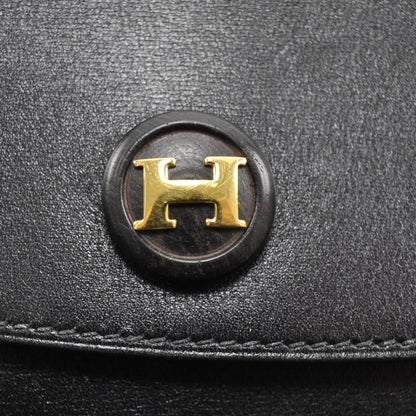 Hermes Box Leather Pochette Rio Black 6 of 8