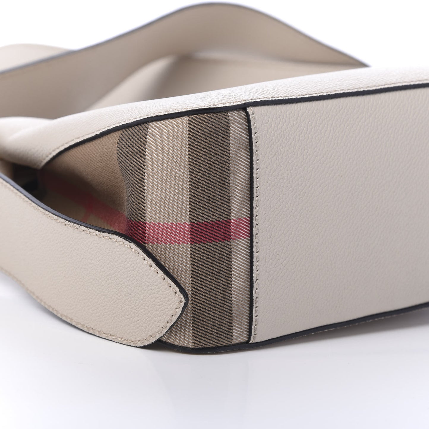 Soft Grain Calfskin House Check Small Helmsley Crossbody Limestone