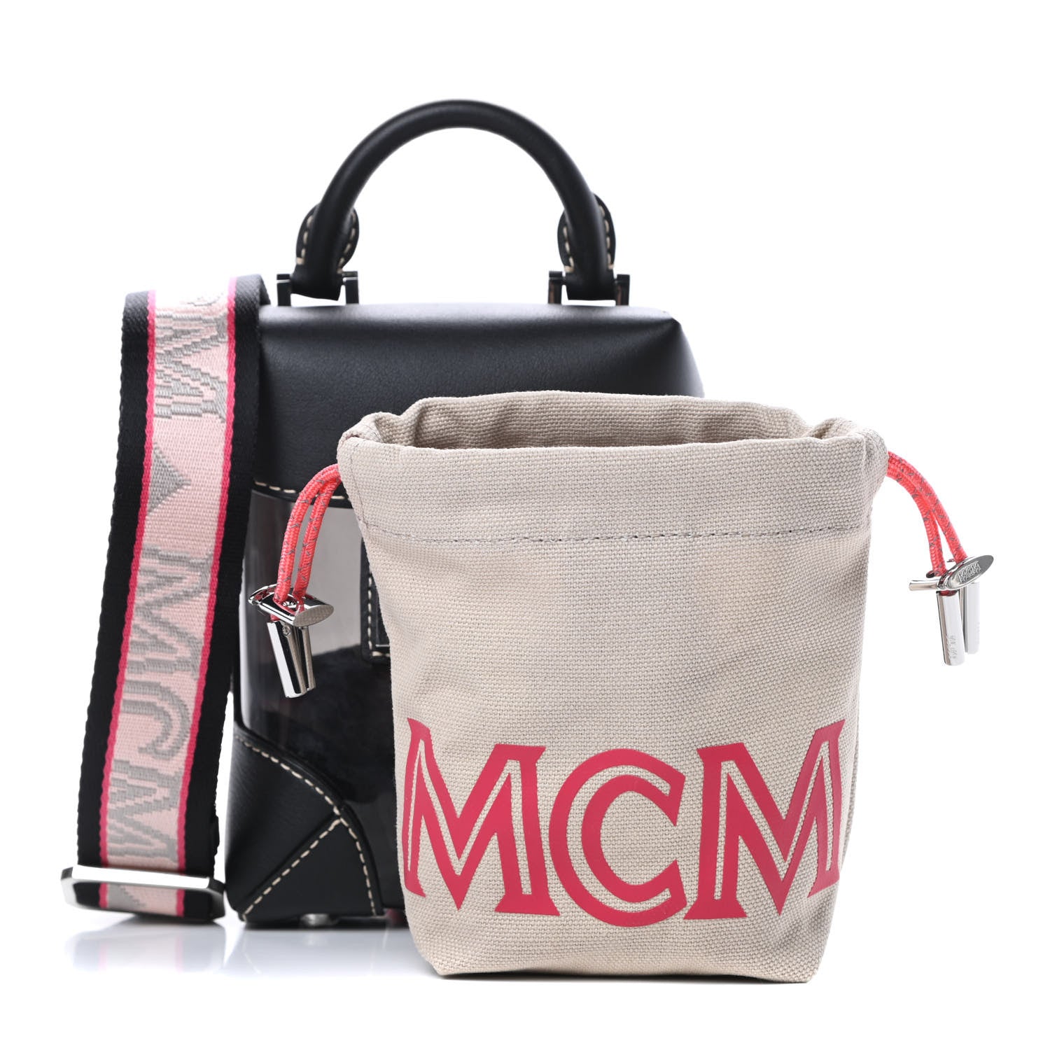 MCM Transparent Mini Berlin Crossbody Black 1 of 17