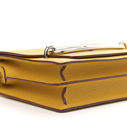 Hermes Evercolor Mini Sac Roulis Jaune Ambre 9 of 11