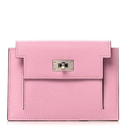 Hermes Epsom Kelly Pocket Compact Wallet Mauve Sylvestre 1 of 8