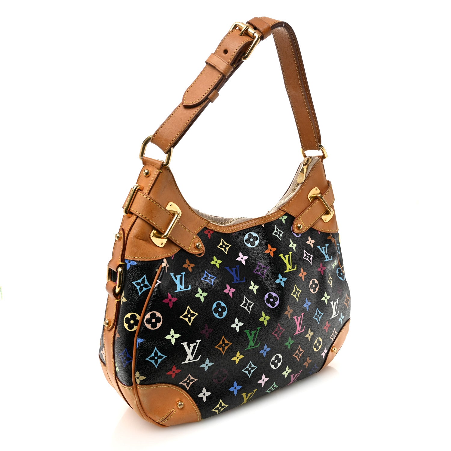 Louis Vuitton Monogram Multicolor Greta Black 3 of 9