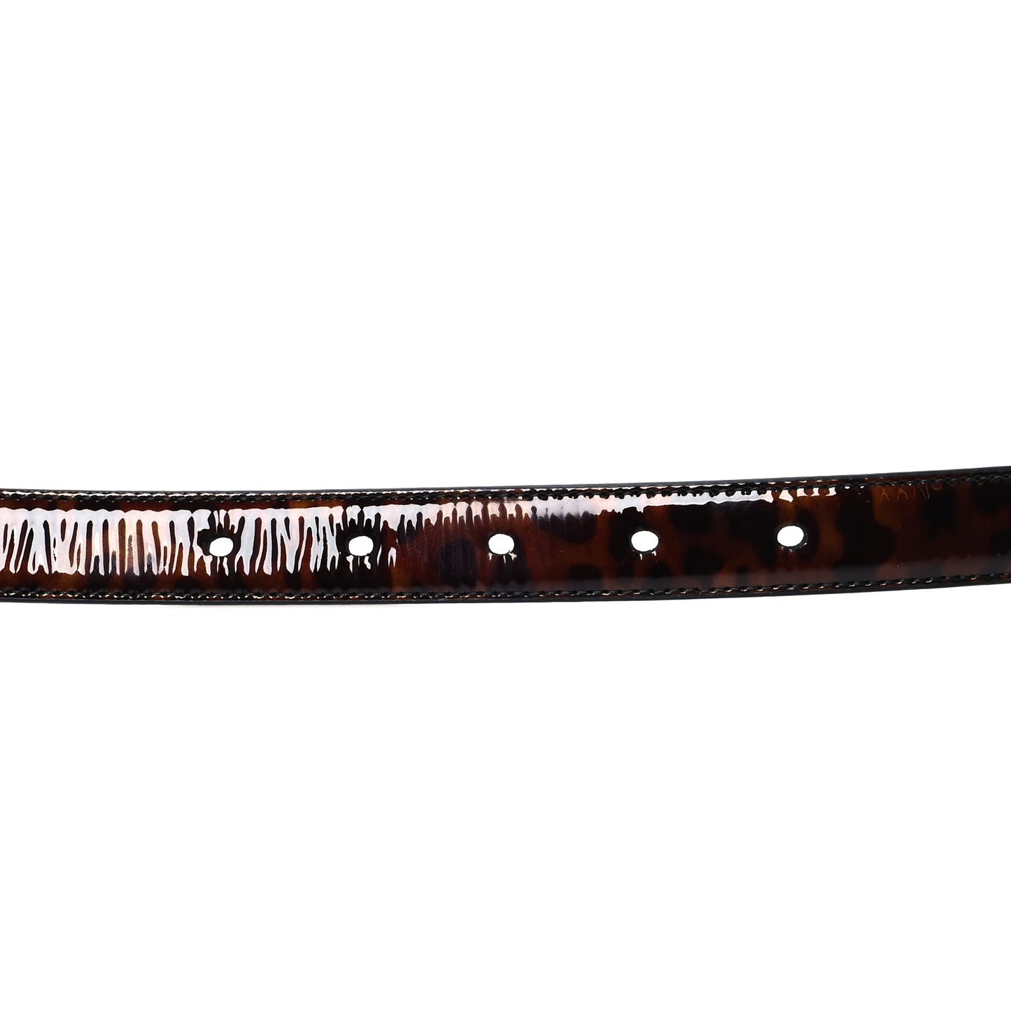 Patent Monogram Square Buckle Belt 85 34 Tortoiseshell