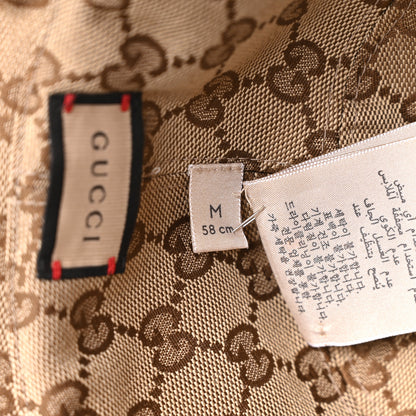 Gucci Monogram Plaid Bob Double Back Reversible Bucket Hat Beige 8 of 10