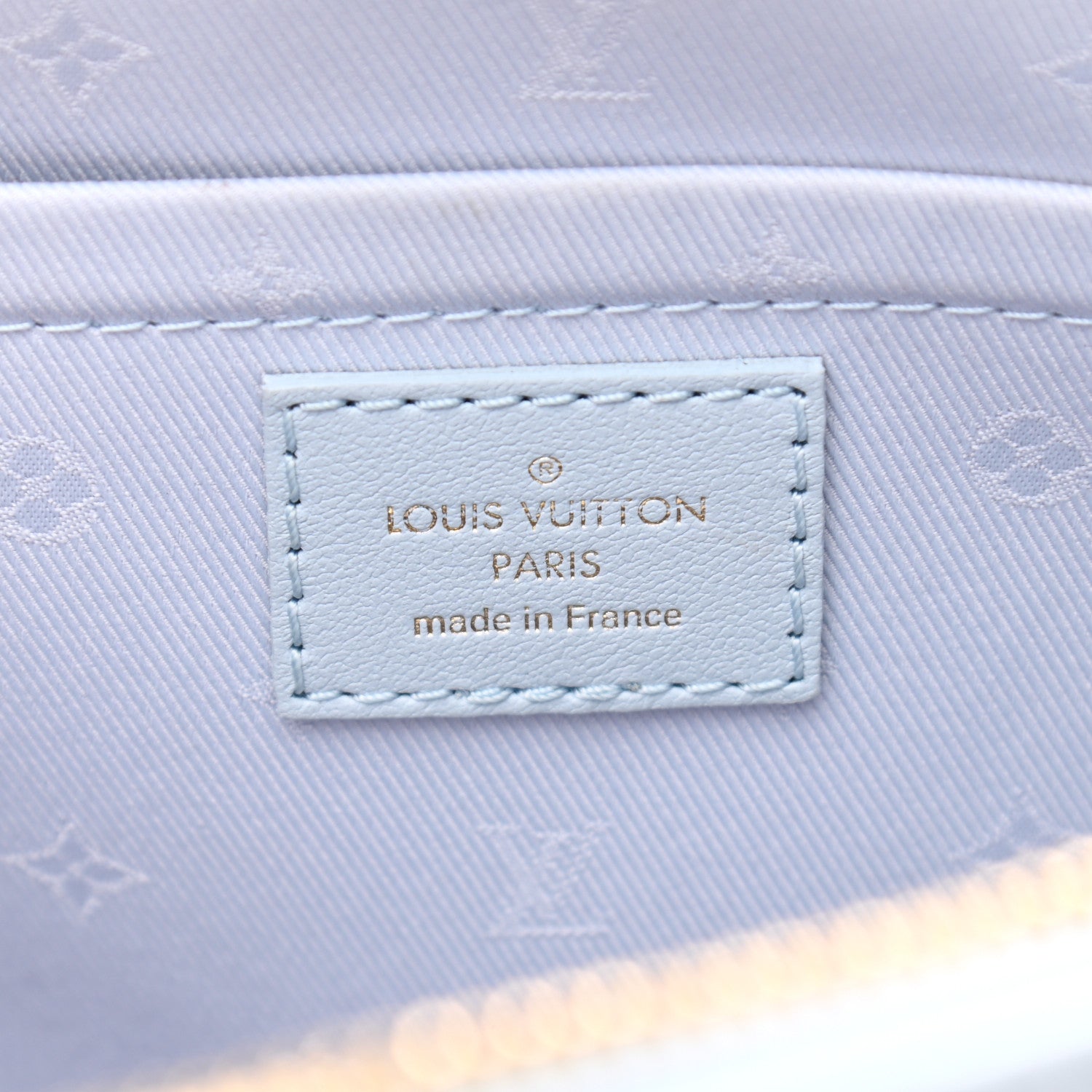 Louis Vuitton Calfskin Bubblegram Alma BB Ice Blue 6 of 10
