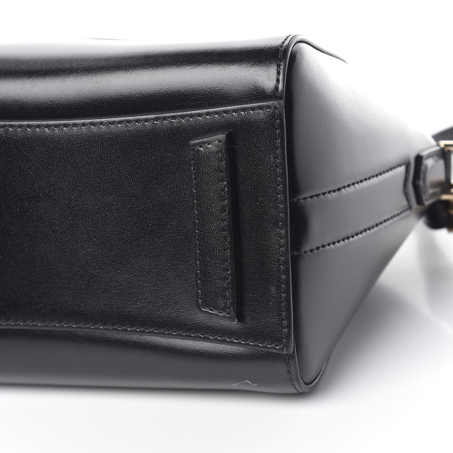 Shiny Lord Calfskin Mini Antigona Black