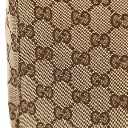 Gucci GG Monogram Web Large Collapsible Carry On Duffle Beige Brown 11 of 11