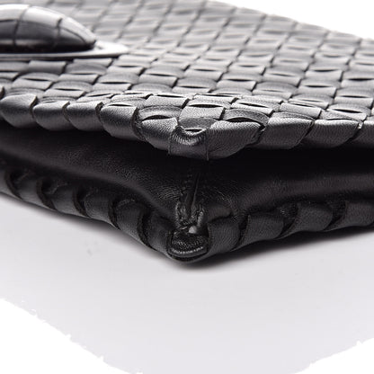 Bottega Veneta Nappa Intrecciato Turnlock Clutch Black 6 of 9