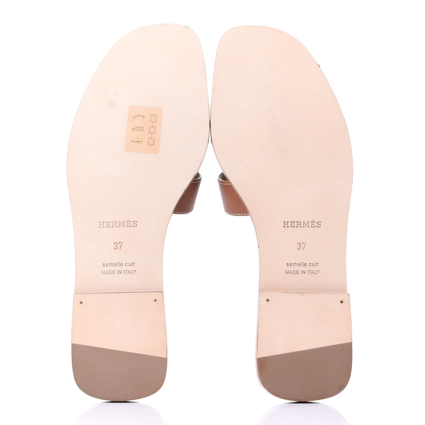 Box Calfskin Oran Sandals 37 Gold