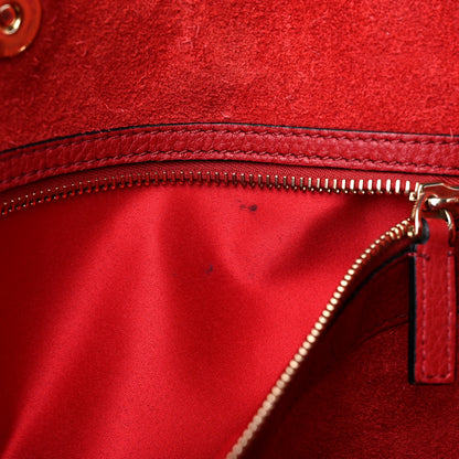 Valentino Garavani Grained Calfskin Rockstud Shoulder Tote Rosso Valentino 12 of 14