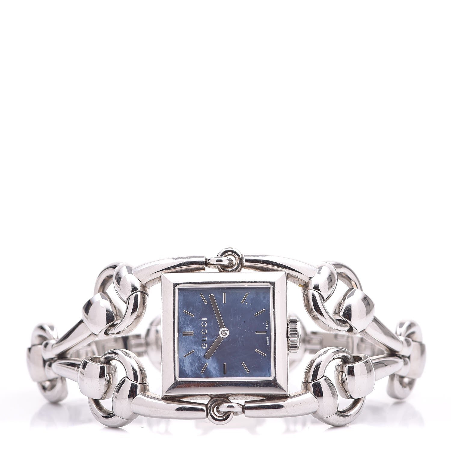 Gucci Stainless Steel Blue Mother of Pearl 20mm Signoria Quartz Watch 3 of 7