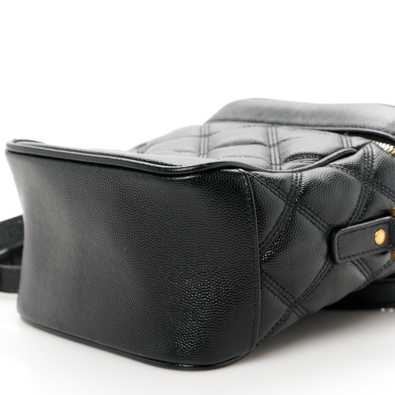 Saint Laurent Grain de Poudre Quilted 80's Vanity Bag Black 10 of 10