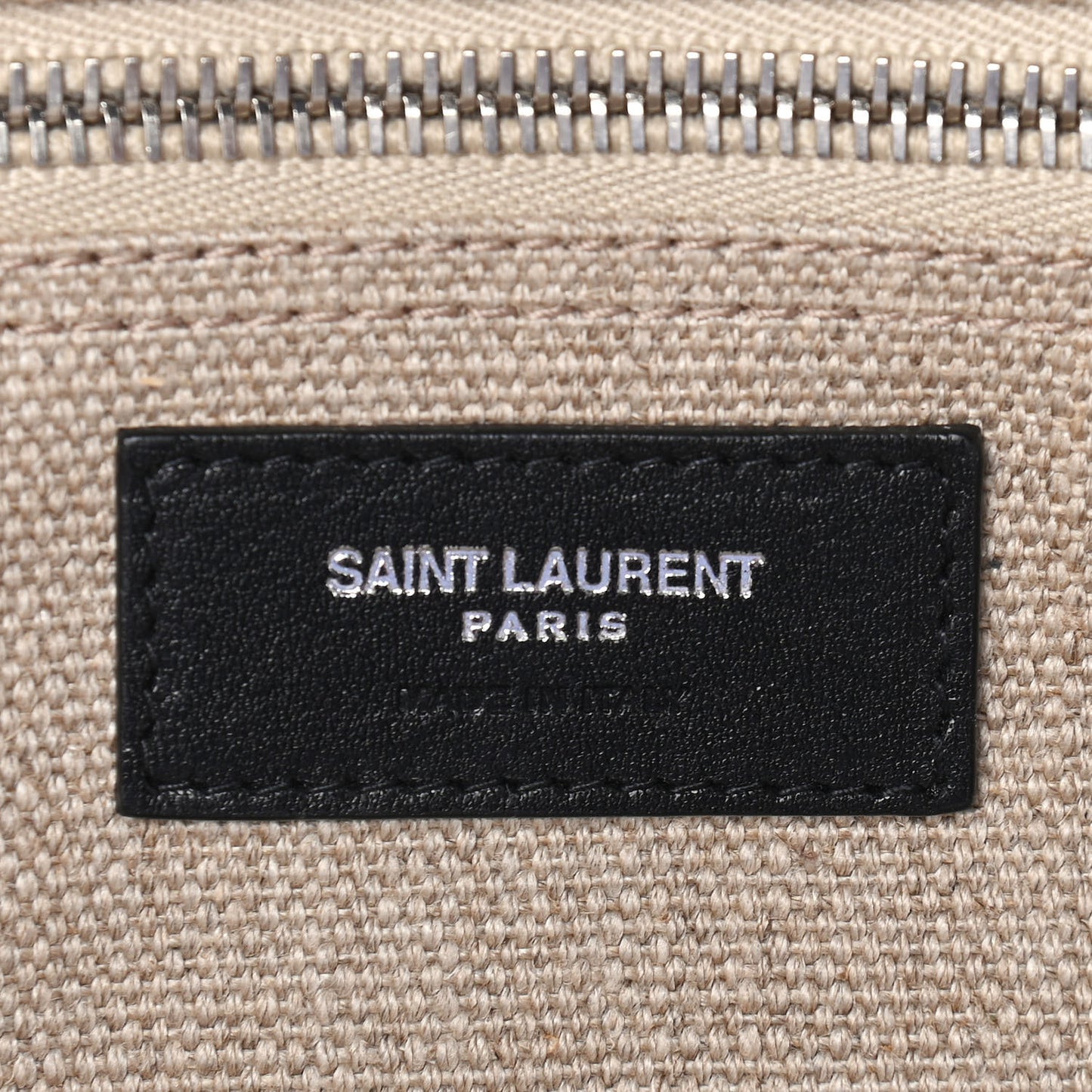 Linen Calfskin Rive Gauche Tote Optic White