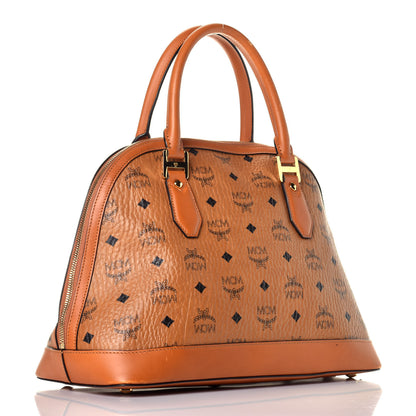 MCM Visetos Heritage Bowler Bag Cognac 3 of 9