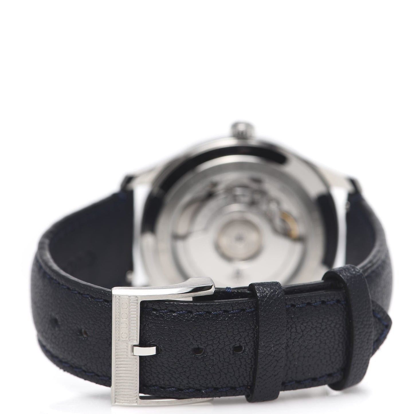 Stainless Steel Calfskin 40mm G-Timeless Tiger Automatic Watch Navy