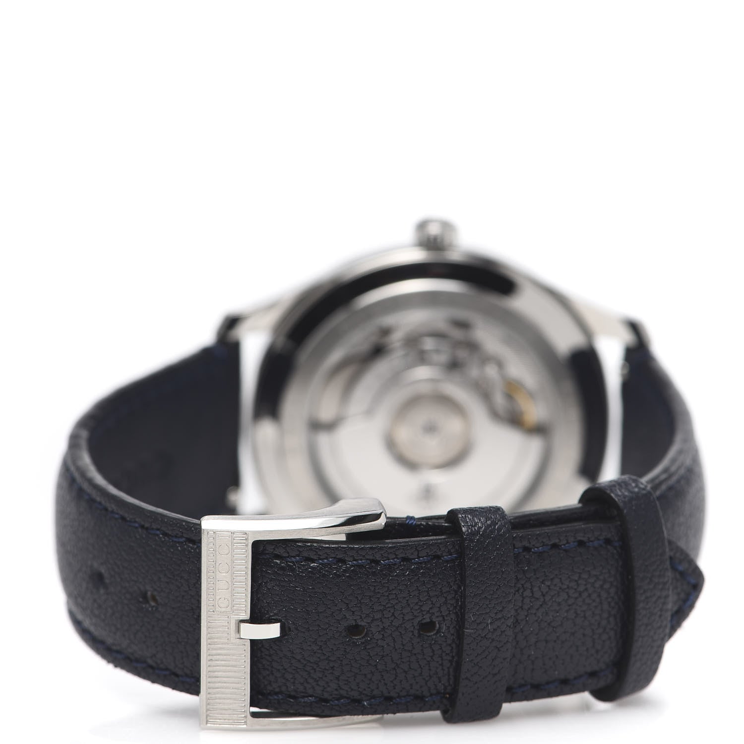 Gucci Stainless Steel Calfskin 40mm G-Timeless Tiger Automatic Watch Navy 4 of 9