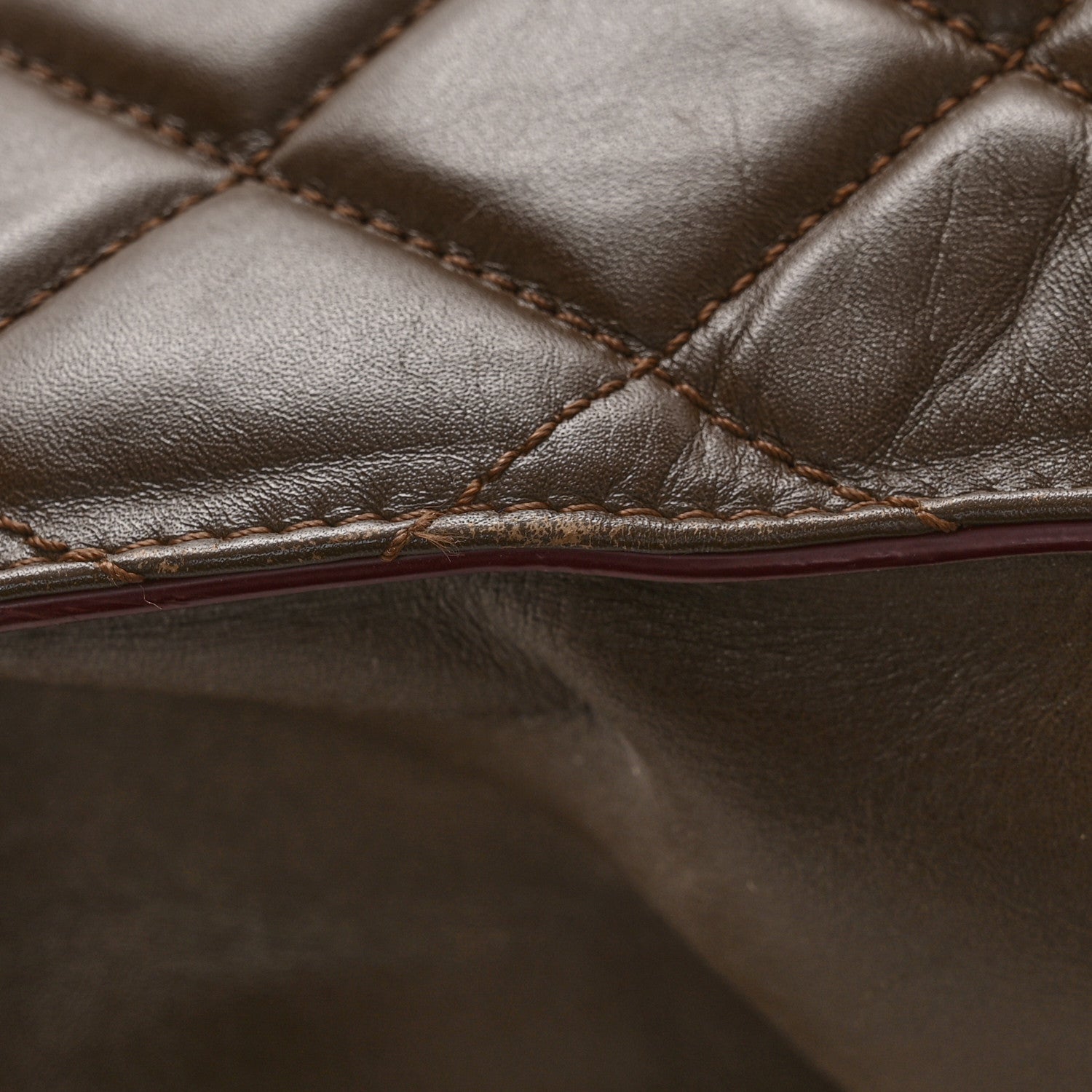 Chanel Calfskin Quilted Perfect Edge Tote Brown 16 of 17