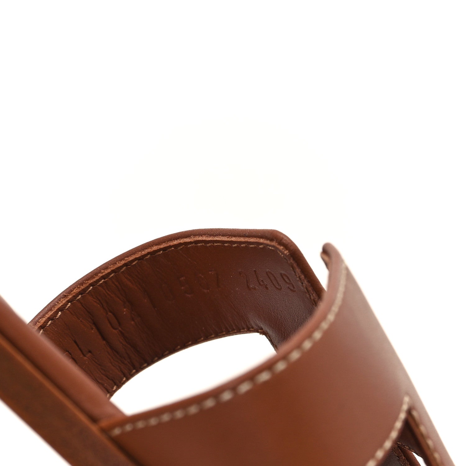 Hermes Box Calfskin Oran Sandals 36 Gold 9 of 9