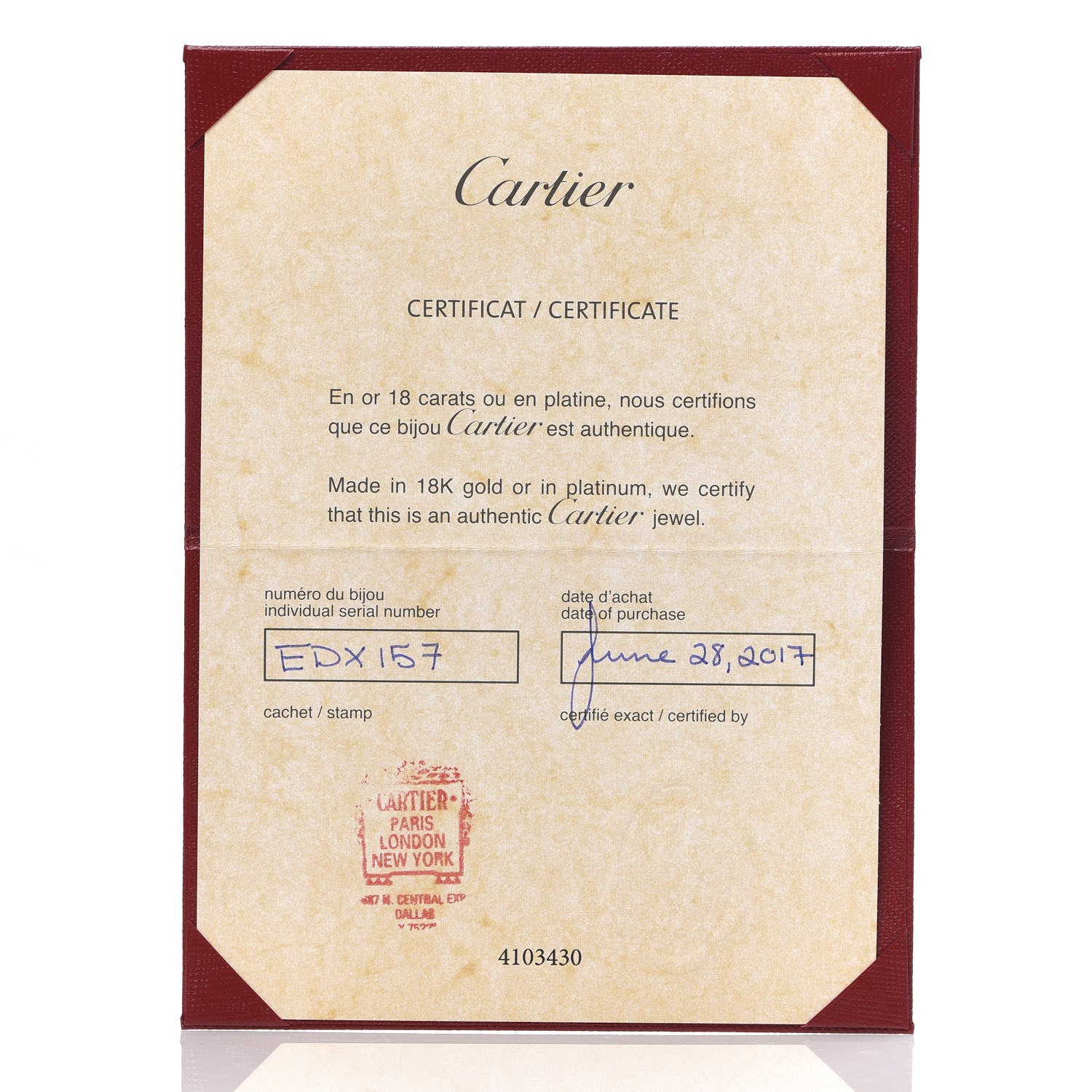 Cartier 18K White Gold Diamond 4mm LOVE Wedding Band Ring 52 6 5 of 6