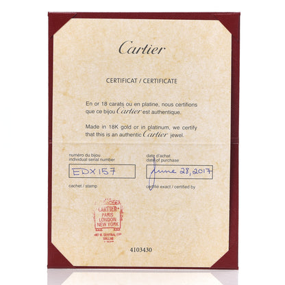 Cartier 18K White Gold Diamond 4mm LOVE Wedding Band Ring 52 6 5 of 6