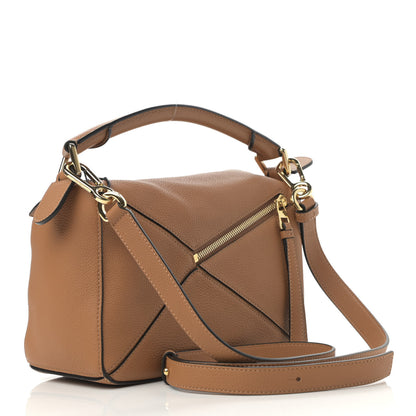 Loewe Soft Grained Calfskin Small Puzzle Bag Light Caramel 3 of 10