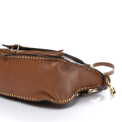 Chloe Calfskin Braided Medium Marcie Satchel Caramel 8 of 16