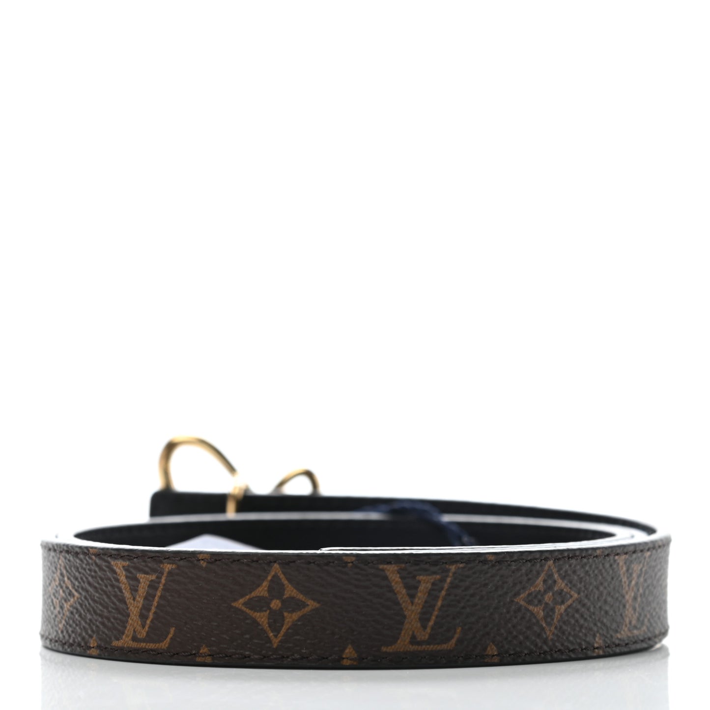 Calfskin Monogram 30mm Fall in Love Heart Reversible Belt 80 32 Black