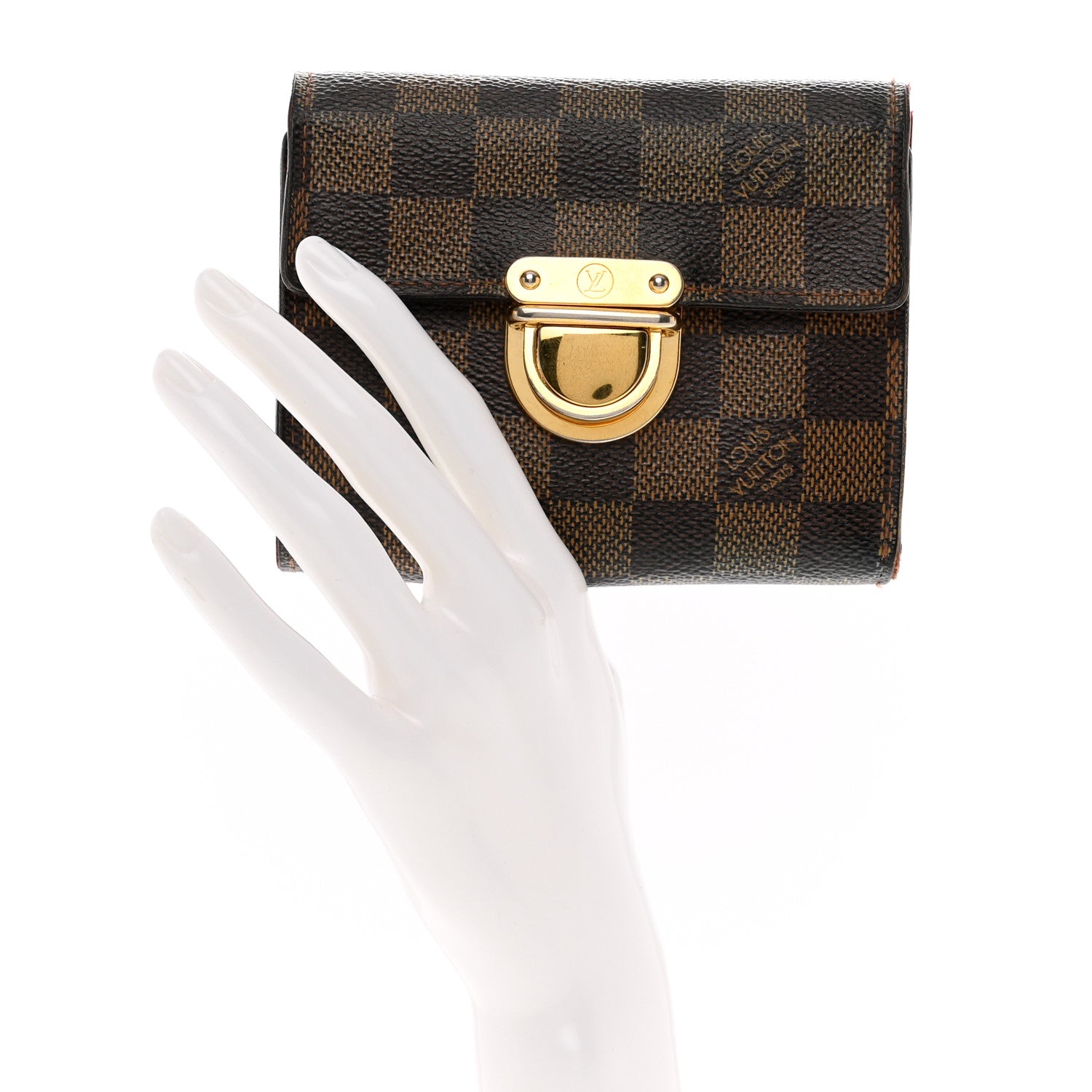 Louis Vuitton Damier Ebene Koala Compact Wallet 2 of 10