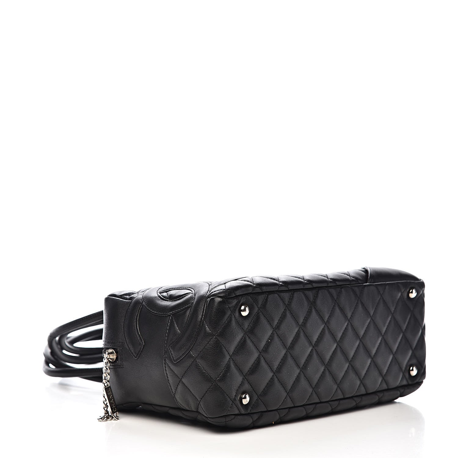 Chanel Calfskin Quilted Large Cambon Bowler Black 4 of 12
