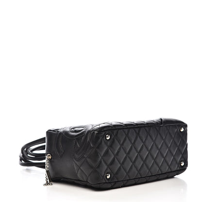 Chanel Calfskin Quilted Large Cambon Bowler Black 4 of 12