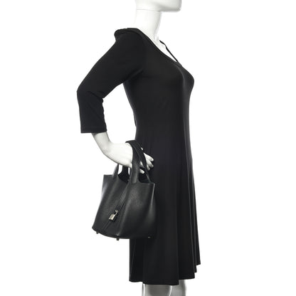 Hermes Taurillon Clemence Picotin Lock 18 PM Black 2 of 10