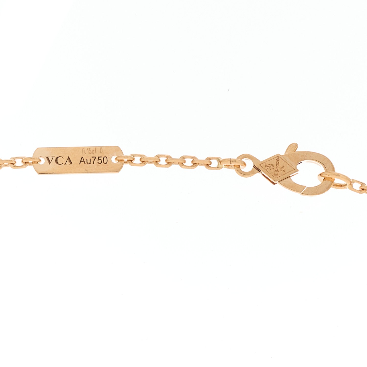 Van Cleef & Arpels 18K Rose Gold Diamond Pink Sapphire Two Butterfly Pendant Necklace 5 of 6