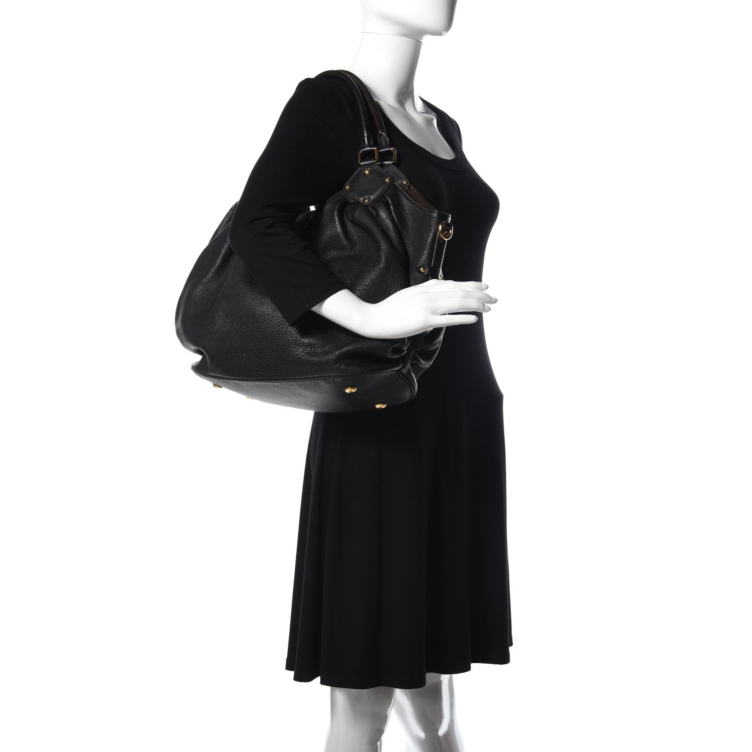 Louis Vuitton Mahina L Black 2 of 9