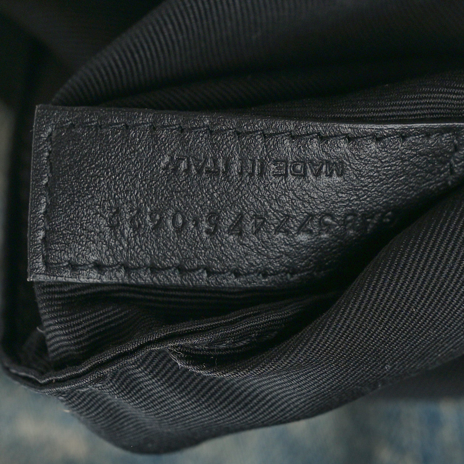 Saint Laurent Denim Quilted Medium Loulou Puffer Monogram Chain Satchel Blue Black 7 of 10
