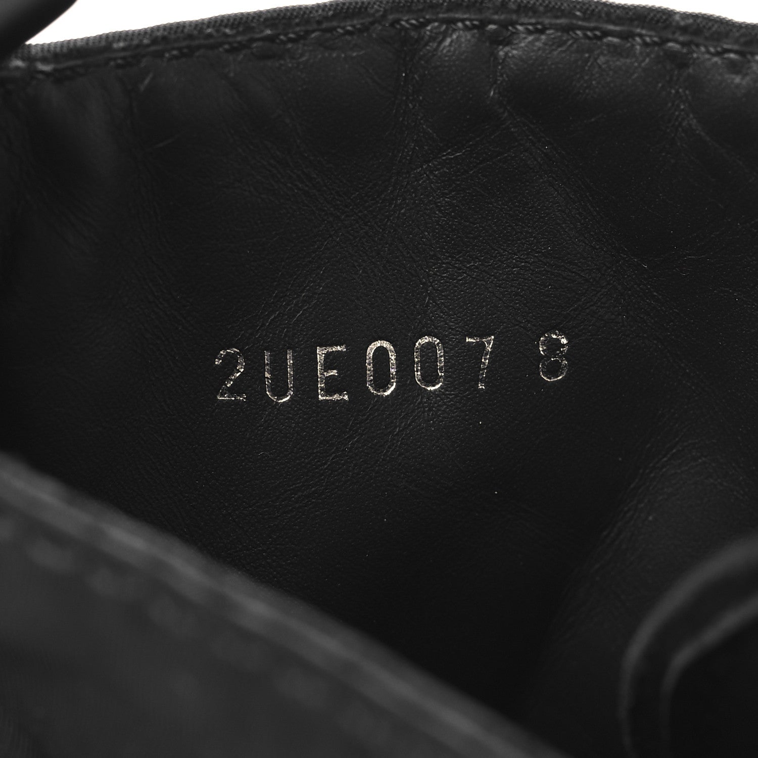 Prada Spazzolato Rois Re-Nylon Metal Triangle Logo Monolith Pouch Pocket 55mm Boots 38 Black 7 of 11