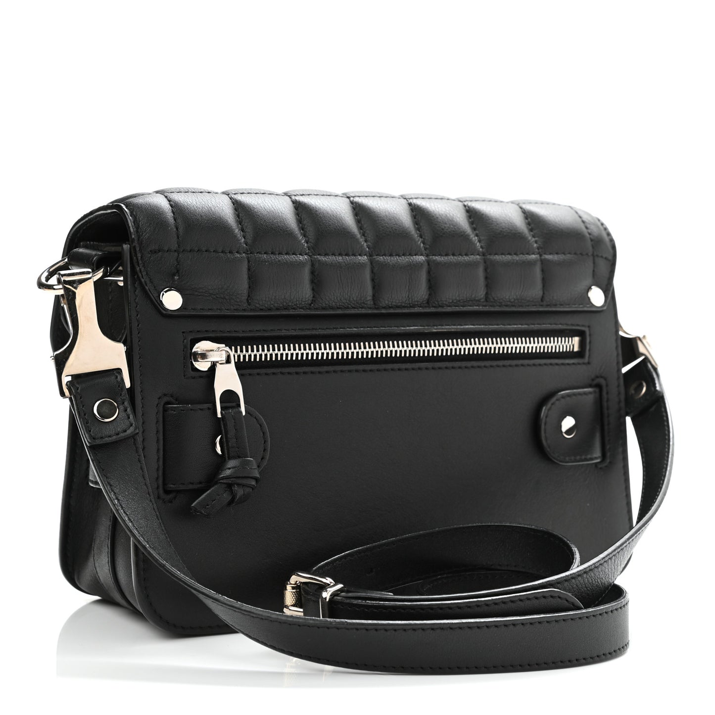 Lambskin Quilted Mini PS11 Classic Shoulder Bag Black