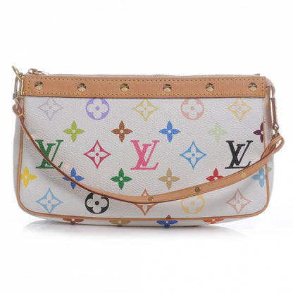 Louis Vuitton Monogram Multicolor Pochette Accessories White 1 of 8