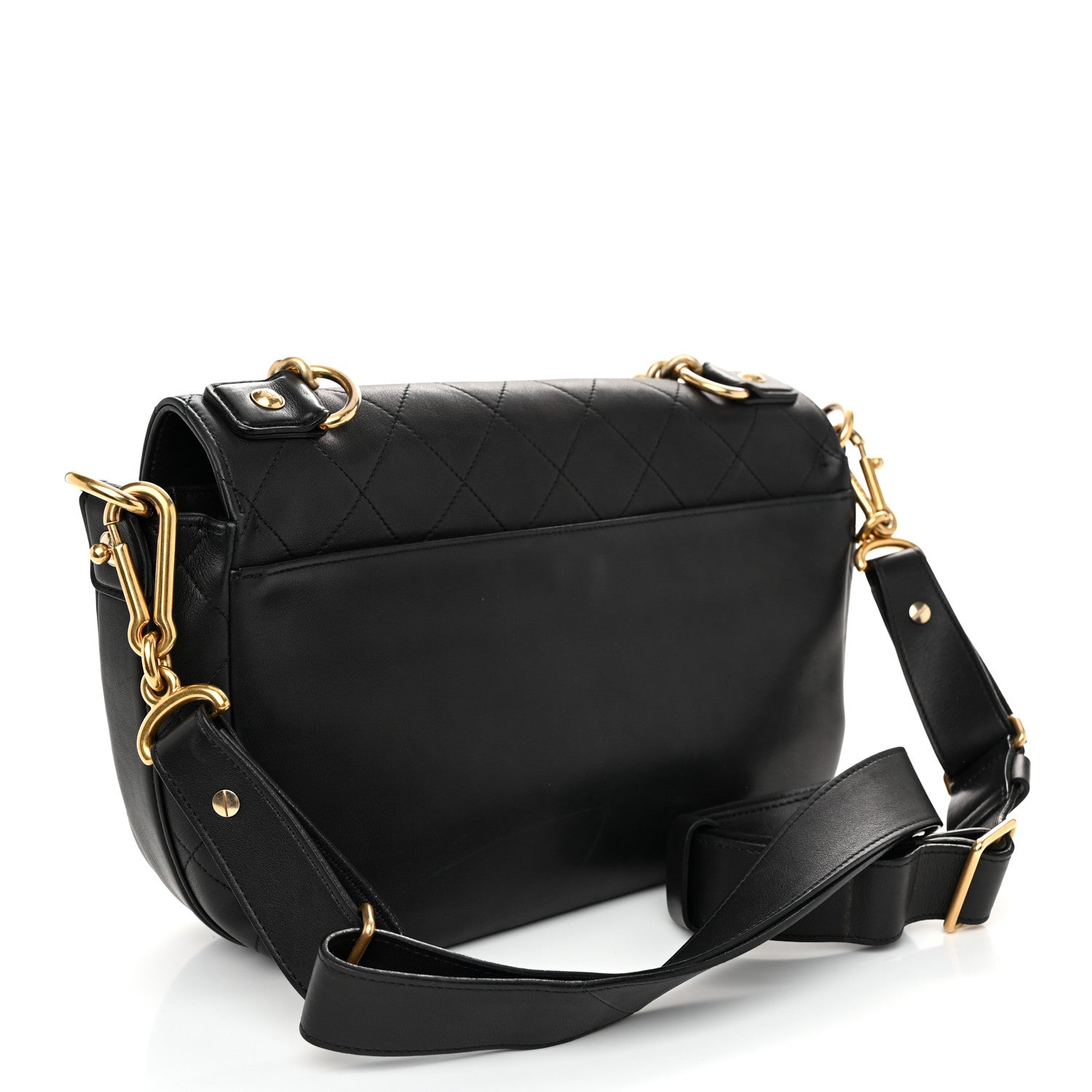 Chanel Calfskin Stitched Small Paris in Rome Messenger Black 3 of 11