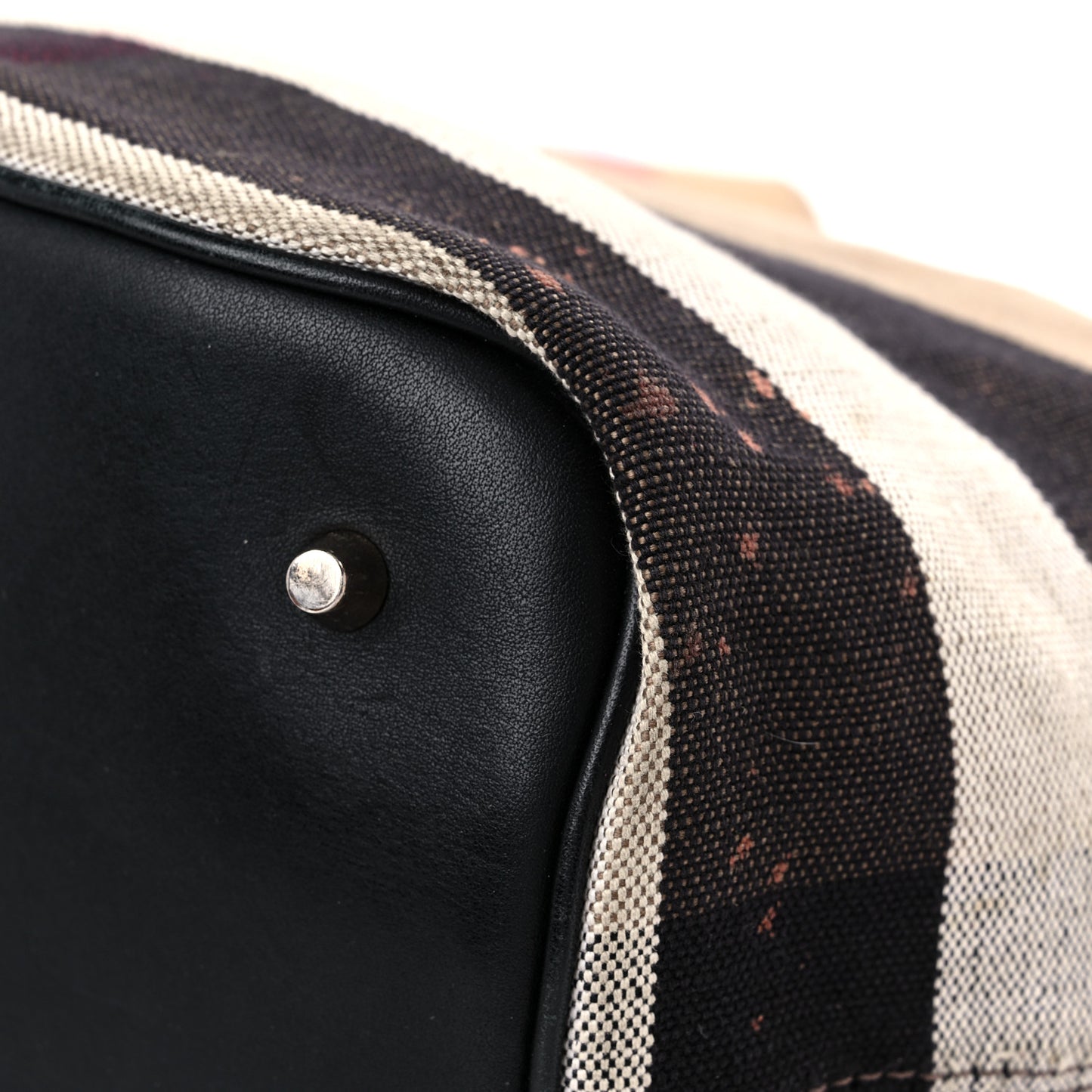 Canvas Mega Check Medium Ashby Hobo Black