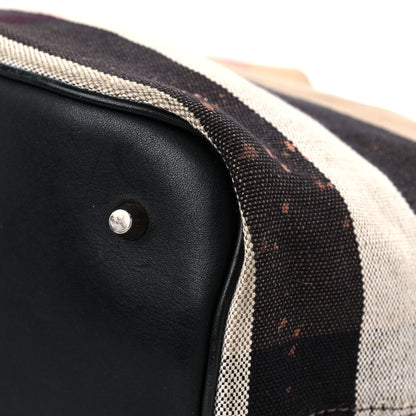 Burberry Canvas Mega Check Medium Ashby Hobo Black 8 of 24