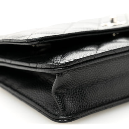 Chanel Caviar Quilted CC Turnlock Wallet On Chain WOC Black 10 of 12