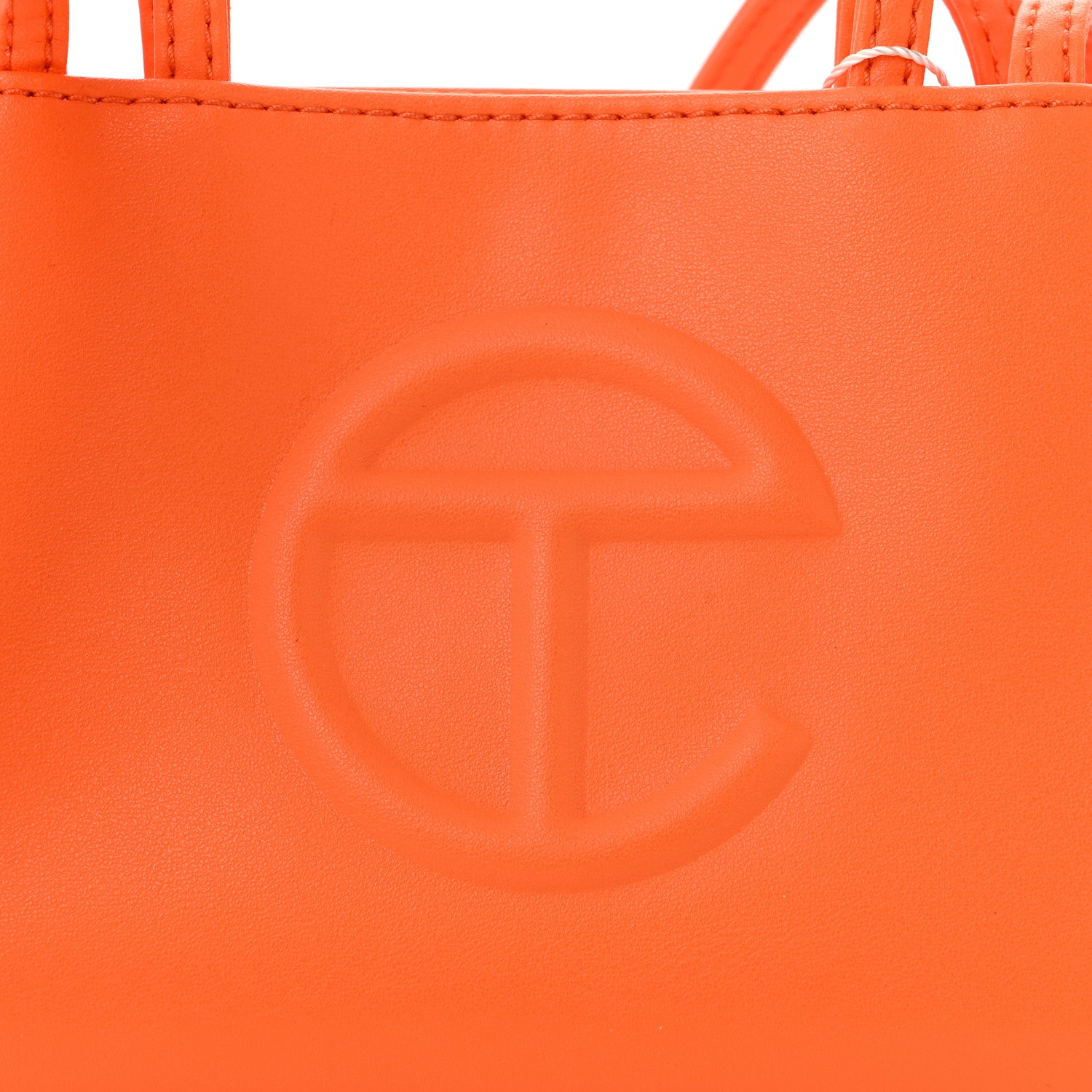 Telfar Vegan Leather Small Shopping Bag Orange 8 of 10
