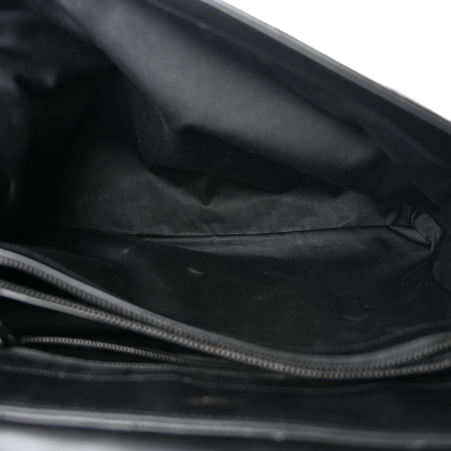 Saint Laurent Calfskin Y Quilted Monogram Monochrome Large Loulou Chain Satchel Black 5 of 12