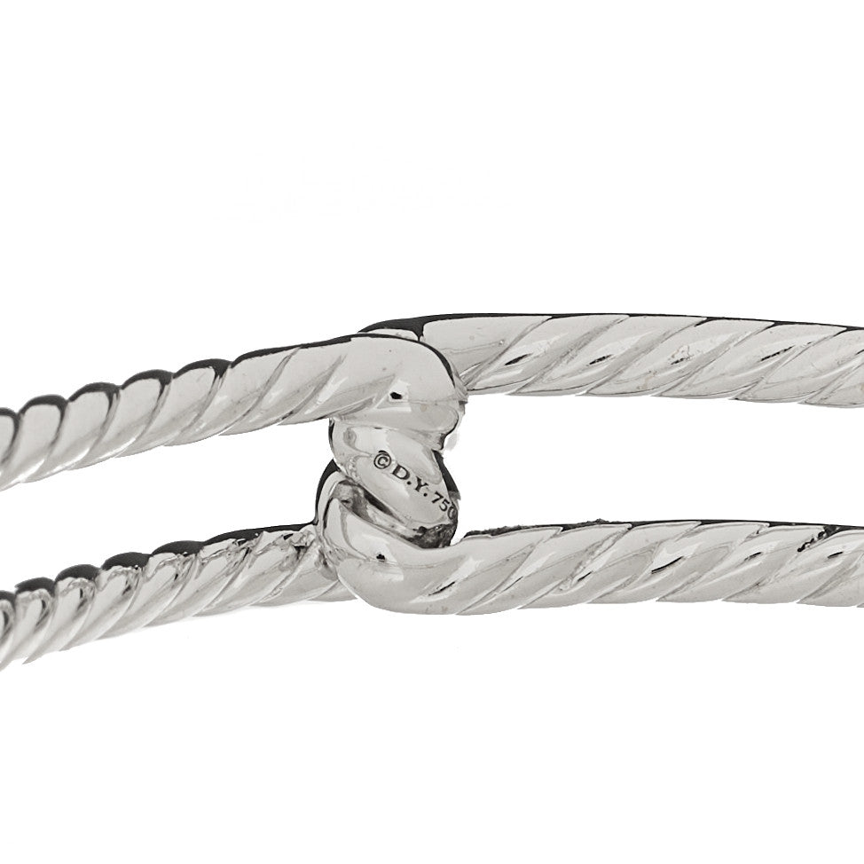 18K White Gold Diamond Continuance Bangle Bracelet