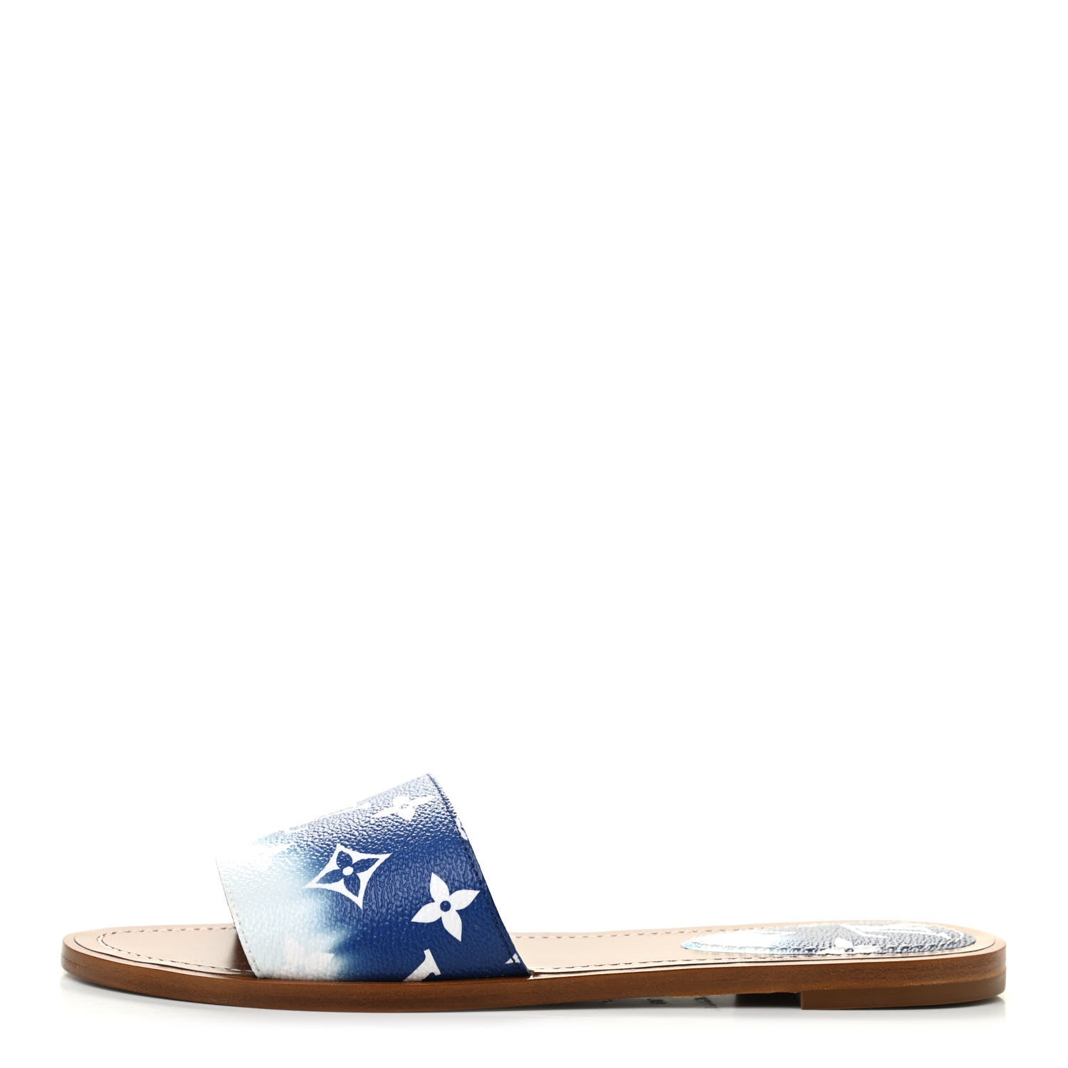 Louis Vuitton Monogram Escale Lock It Flat Mule 39 Blue 1 of 8