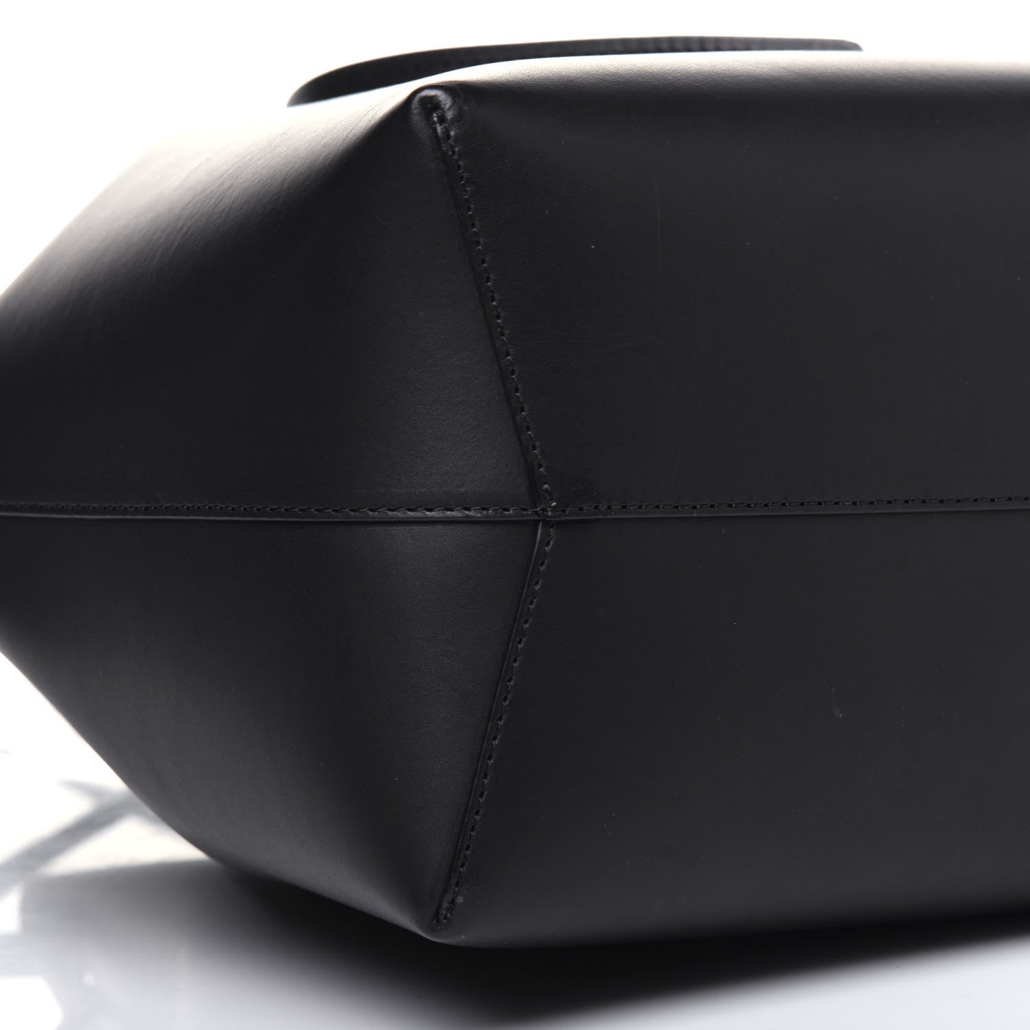 Mansur Gavriel Vegetable Tanned Calfskin Bucket Bag Black Flamma 10 of 11