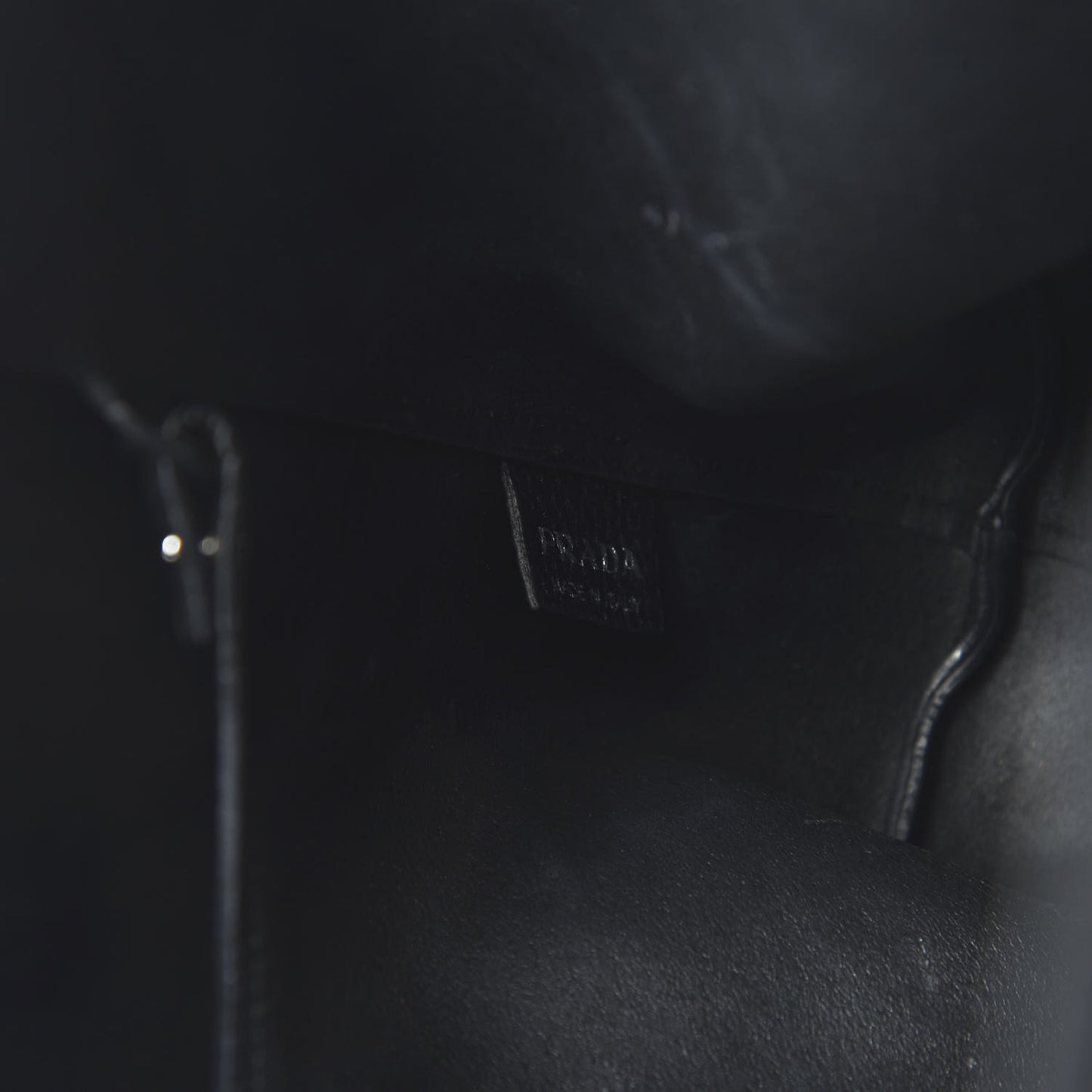 Vitello Daino Etiquette Shopping Bag Black