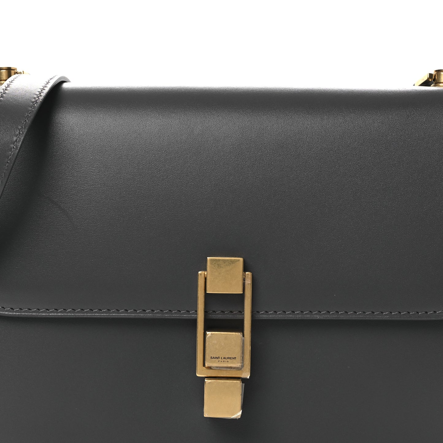 Smooth Calfskin Carre Satchel Fog