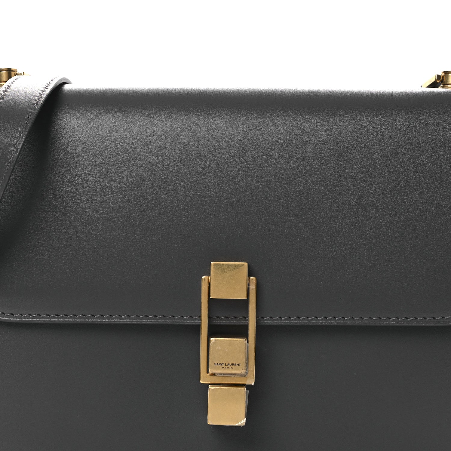 Saint Laurent Smooth Calfskin Carre Satchel Fog 8 of 13