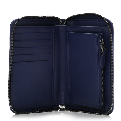 Bottega Veneta Nappa Intrecciato Zip Around Wallet Atlantic 5 of 9